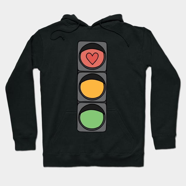 Stop in the Name of Love Stop Light Hoodie by murialbezanson